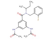 3,5-bis(acetylamino)-N-(sec-butyl)-N-(2-fluorobenzyl)benzamide