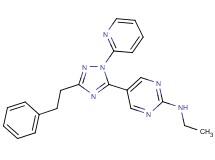 N-ethyl-5-[3-(2-phenylethyl)-1-pyridin-2-yl-1H-1,2,4-triazol-5-yl]pyrimidin-2-amine