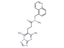3-(5,7-dimethyl[1,2,4]triazolo[1,5-a]pyrimidin-6-yl)-N-methyl-N-(5-quinolinylmethyl)propanamide
