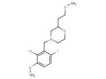 4-(2-chloro-6-fluoro-3-methoxybenzyl)-2-(2-methoxyethyl)morpholine