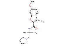 N-[1,1-dimethyl-2-(1-pyrrolidinyl)ethyl]-6-methoxy-3-methyl-1-benzofuran-2-carboxamide
