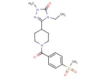4-ethyl-2-methyl-5-{1-[4-(methylsulfonyl)benzoyl]piperidin-4-yl}-2,4-dihydro-3H-1,2,4-triazol-3-one