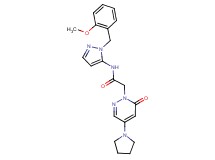 N-[1-(2-methoxybenzyl)-1H-pyrazol-5-yl]-2-(6-oxo-4-pyrrolidin-1-ylpyridazin-1(6H)-yl)acetamide