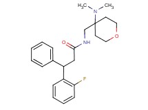 N-{[4-(dimethylamino)tetrahydro-2H-pyran-4-yl]methyl}-3-(2-fluorophenyl)-3-phenylpropanamide