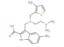 3-({[2-(dimethylamino)ethyl][(3-methyl-2-thienyl)methyl]amino}methyl)-5-methyl-1H-indole-2-carboxylic acid