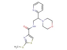 2-(methylthio)-N-(2-morpholin-4-yl-2-pyridin-2-ylethyl)-1,3-thiazole-4-carboxamide