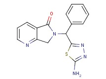 6-[(5-amino-1,3,4-thiadiazol-2-yl)(phenyl)methyl]-6,7-dihydro-5H-pyrrolo[3,4-b]pyridin-5-one