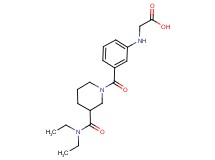 {[3-({3-[(diethylamino)carbonyl]piperidin-1-yl}carbonyl)phenyl]amino}acetic acid
