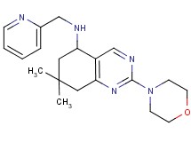 7,7-dimethyl-2-(4-morpholinyl)-N-(2-pyridinylmethyl)-5,6,7,8-tetrahydro-5-quinazolinamine
