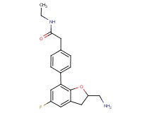 2-{4-[2-(aminomethyl)-5-fluoro-2,3-dihydro-1-benzofuran-7-yl]phenyl}-N-ethylacetamide