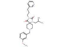 1-isobutyl-8-(3-methoxybenzyl)-3-[3-(3-pyridinyl)propyl]-1,3,8-triazaspiro[4.5]decane-2,4-dione