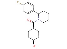 cis-4-{[2-(4-fluorophenyl)-1-piperidinyl]carbonyl}cyclohexanol