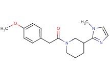 1-[(4-methoxyphenyl)acetyl]-3-(1-methyl-1H-imidazol-2-yl)piperidine