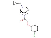 (1R*,5R*)-3-[(3-chlorophenoxy)acetyl]-6-(cyclopropylmethyl)-3,6-diazabicyclo[3.2.2]nonane