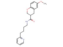6-methoxy-N-[4-(2-pyridinyl)butyl]-3-chromanecarboxamide