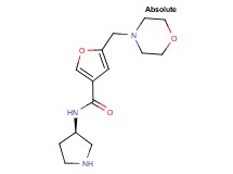 5-(4-morpholinylmethyl)-N-[(3R)-3-pyrrolidinyl]-3-furamide dihydrochloride