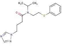 N-isopropyl-N-[2-(phenylthio)ethyl]-4-(1H-1,2,4-triazol-1-yl)butanamide