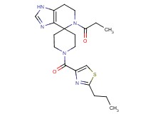 5-propionyl-1'-[(2-propyl-1,3-thiazol-4-yl)carbonyl]-1,5,6,7-tetrahydrospiro[imidazo[4,5-c]pyridine-4,4'-piperidine]
