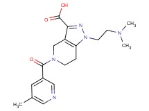 1-[2-(dimethylamino)ethyl]-5-[(5-methylpyridin-3-yl)carbonyl]-4,5,6,7-tetrahydro-1H-pyrazolo[4,3-c]pyridine-3-carboxylic acid