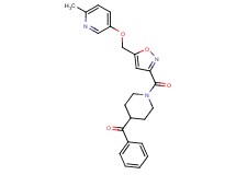 {1-[(5-{[(6-methyl-3-pyridinyl)oxy]methyl}-3-isoxazolyl)carbonyl]-4-piperidinyl}(phenyl)methanone