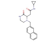 N-cyclopropyl-2-[1-(2-naphthylmethyl)-3-oxo-2-piperazinyl]acetamide