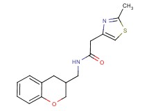 N-(3,4-dihydro-2H-chromen-3-ylmethyl)-2-(2-methyl-1,3-thiazol-4-yl)acetamide