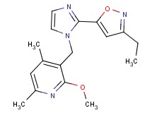 3-{[2-(3-ethylisoxazol-5-yl)-1H-imidazol-1-yl]methyl}-2-methoxy-4,6-dimethylpyridine