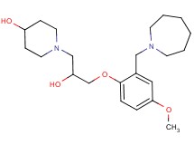 1-{3-[2-(azepan-1-ylmethyl)-4-methoxyphenoxy]-2-hydroxypropyl}piperidin-4-ol
