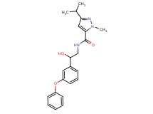 N-[2-hydroxy-2-(3-phenoxyphenyl)ethyl]-3-isopropyl-1-methyl-1H-pyrazole-5-carboxamide