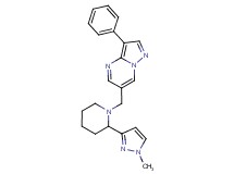 6-{[2-(1-methyl-1H-pyrazol-3-yl)piperidin-1-yl]methyl}-3-phenylpyrazolo[1,5-a]pyrimidine