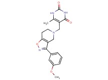 5-{[3-(3-methoxyphenyl)-6,7-dihydroisoxazolo[4,5-c]pyridin-5(4H)-yl]methyl}-6-methylpyrimidine-2,4(1H,3H)-dione