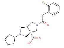 (3aS*,6aS*)-2-cyclopentyl-5-[(2-fluorophenyl)acetyl]hexahydropyrrolo[3,4-c]pyrrole-3a(1H)-carboxylic acid