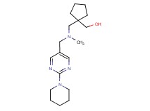[1-({methyl[(2-piperidin-1-ylpyrimidin-5-yl)methyl]amino}methyl)cyclopentyl]methanol