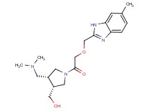 ((3R*,4R*)-4-[(dimethylamino)methyl]-1-{[(6-methyl-1H-benzimidazol-2-yl)methoxy]acetyl}pyrrolidin-3-yl)methanol
