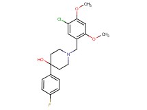 1-(5-chloro-2,4-dimethoxybenzyl)-4-(4-fluorophenyl)piperidin-4-ol