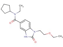 N-cyclopentyl-1-(2-ethoxyethyl)-N-ethyl-2-oxo-2,3-dihydro-1H-benzimidazole-5-carboxamide
