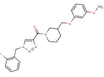 1-{[1-(2-fluorobenzyl)-1H-1,2,3-triazol-4-yl]carbonyl}-3-[(3-methoxyphenoxy)methyl]piperidine