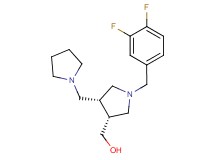 [(3R*,4R*)-1-(3,4-difluorobenzyl)-4-(pyrrolidin-1-ylmethyl)pyrrolidin-3-yl]methanol