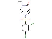(1S*,5R*)-3-[(2,4-dichlorophenyl)sulfonyl]-6-methyl-3,6-diazabicyclo[3.2.2]nonan-7-one