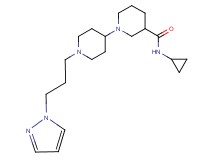 N-cyclopropyl-1'-[3-(1H-pyrazol-1-yl)propyl]-1,4'-bipiperidine-3-carboxamide