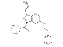 1-allyl-N-(2-phenylethyl)-3-(4-thiomorpholinylcarbonyl)-4,5,6,7-tetrahydro-1H-indazol-5-amine