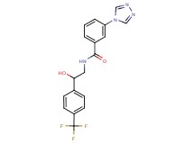 N-{2-hydroxy-2-[4-(trifluoromethyl)phenyl]ethyl}-3-(4H-1,2,4-triazol-4-yl)benzamide