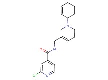 2-chloro-N-[(1-cyclohex-2-en-1-yl-1,2,5,6-tetrahydropyridin-3-yl)methyl]isonicotinamide