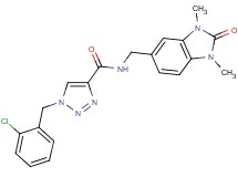 1-(2-chlorobenzyl)-N-[(1,3-dimethyl-2-oxo-2,3-dihydro-1H-benzimidazol-5-yl)methyl]-1H-1,2,3-triazole-4-carboxamide