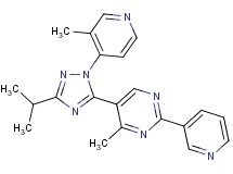 5-[3-isopropyl-1-(3-methylpyridin-4-yl)-1H-1,2,4-triazol-5-yl]-4-methyl-2-pyridin-3-ylpyrimidine