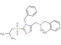 1-[1-benzyl-2-(isobutylsulfonyl)-1H-imidazol-5-yl]-N-methyl-N-[(3-methyl-4-pyridinyl)methyl]methanamine