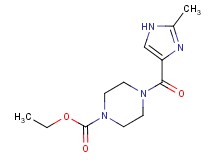 ethyl 4-[(2-methyl-1H-imidazol-4-yl)carbonyl]-1-piperazinecarboxylate trifluoroacetate