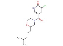 3-chloro-5-{[2-(4-methylpentyl)-4-morpholinyl]carbonyl}-2(1H)-pyridinone