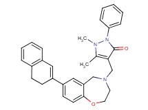 4-{[7-(3,4-dihydro-2-naphthalenyl)-2,3-dihydro-1,4-benzoxazepin-4(5H)-yl]methyl}-1,5-dimethyl-2-phenyl-1,2-dihydro-3H-pyrazol-3-one
