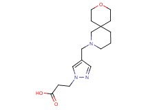 3-[4-(9-oxa-2-azaspiro[5.5]undec-2-ylmethyl)-1H-pyrazol-1-yl]propanoic acid